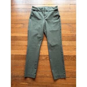 OLD NAVY High Rise 'Pixie' Ankle Chinos | Green sz 6